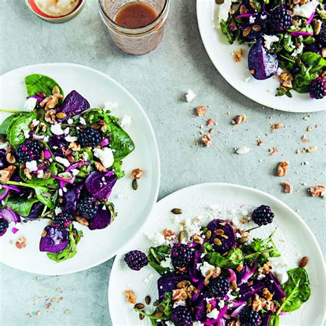 Bietensalade Met Bramen Geitenkaas En Walnootolie Recept Okoko