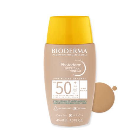 Bioderma Photoderm NUDE Touch SPF Teinte Dorée BetaBeauty Guatemala