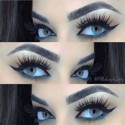 отметок Нравится комментариев makeupgemz в Instagram Smokey Blues with Pink Nude