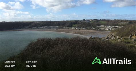 Pembrokeshire Coast Path Green Bridge To Saundersfoot Pembrokeshire