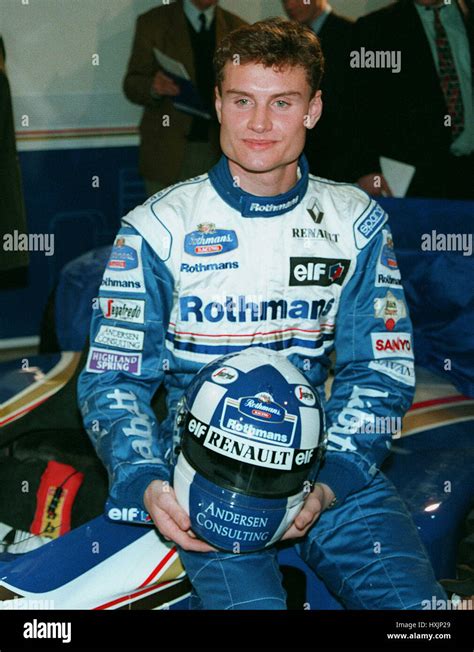 David Coulthard Formula One Racing Driver 22 February 1995 Stock Photo