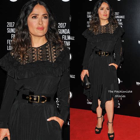 Salma Hayek In Stella Mccartney At The London Sundance Film