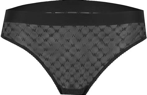 Wolford Sheer Logo Mesh Bikini Briefs ShopStyle Panties