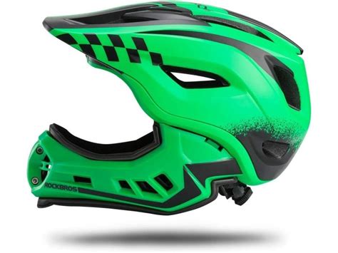 Casques intégrals d enfant de bmx vélo vtt rockbros taille m réglable