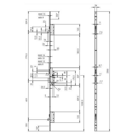 Serrure Multipoints Encastr E Automatique Cisa Multitop Matic