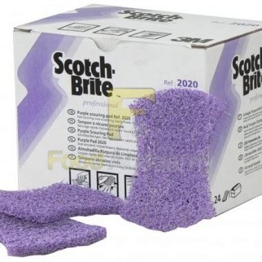 Абразивная губка Scotch-Brite 2020, фиолетовая: цена, фото, отзывы