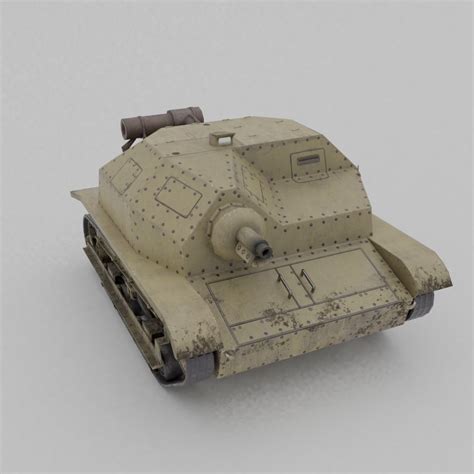 3d Model Tks Tankette 37mm Vr Ar Low Poly Cgtrader