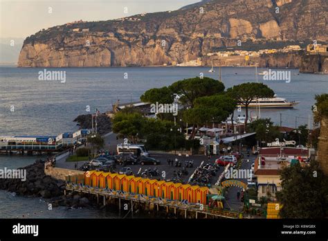 Sorrento Italien 16 September 2017 Am späten Nachmittag Sonne wirft