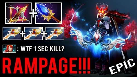 Crazy Ballista X Divine Rapier Drow Ranger Rampage Max Damage Build