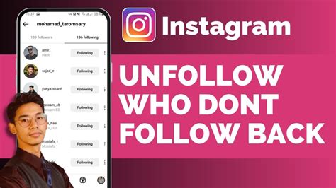 How To Unfollow People Who Don T Follow You On Instagram Youtube