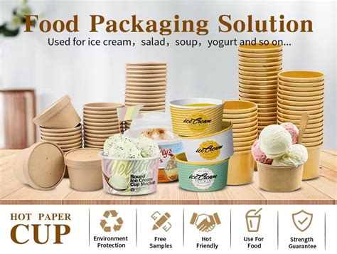 Wholesale Ice Cream Package Customized Ice Cream Boxes Take Away Ice