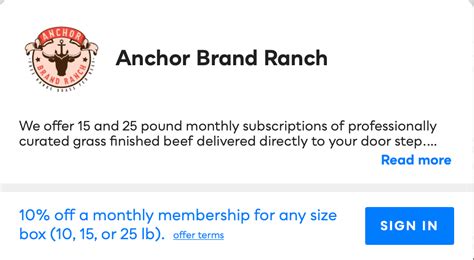 Anchor Brand Ranch - Savvy Perks