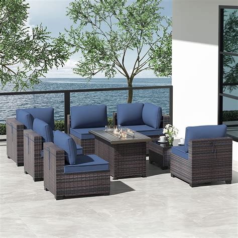 Kullavik Pieces Outdoor Patio Furniture With Btu Gas