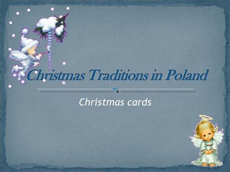 Christmas Traditions in Poland - Christmas cards