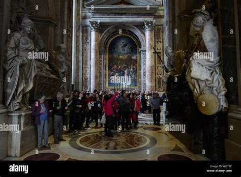 Inside the Vatican Church, St Peter's basilica Stock Photo - Alamy