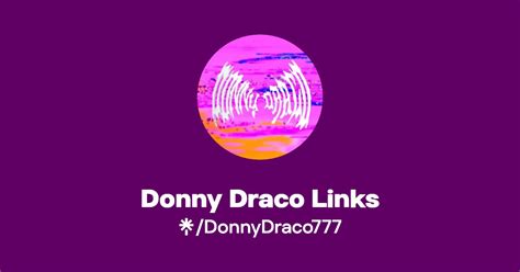 Donny Draco Links Instagram Linktree