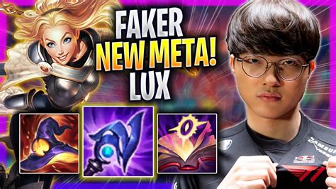 Faker Crazy New Meta Lux Mid T Faker Plays Lux Mid Vs Veigar