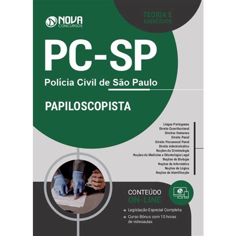 POLICIA CIVIL SP Papiloscopista 2022 Shopee Brasil