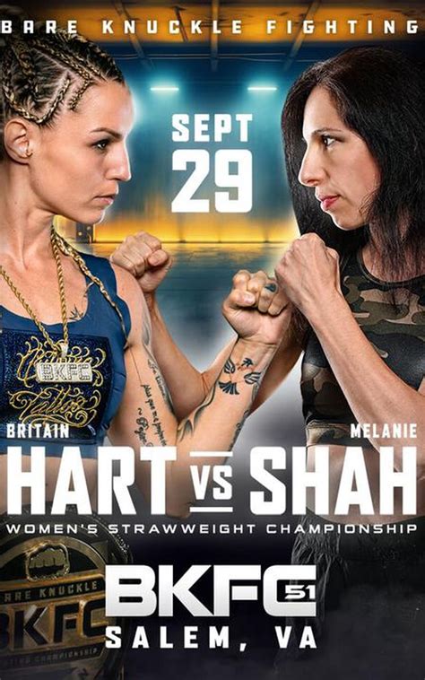 BKFC 51 Salem Britain Hart Vs Melanie Shah Official Replay