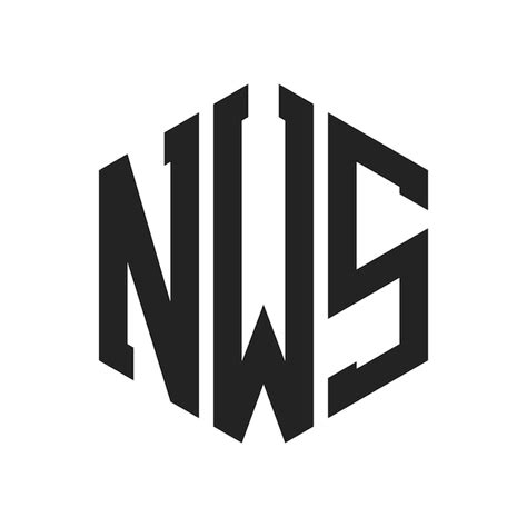 Premium Vector | NWS Logo Design Initial Letter NWS Monogram Logo using Hexagon shape