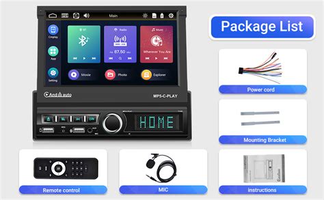 Amazon Single Din Flip Out Touch Screen Car Stereo With Carplay