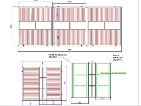 Portones En Autocad Descargar Cad Gratis Kb Bibliocad