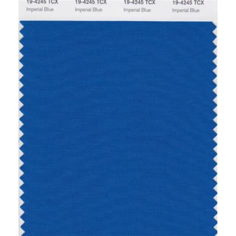 Pantone 19 4245 Tcx Swatch Card Imperial Blue Design Info