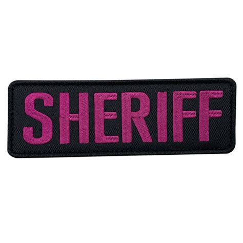 Uuken 6x2 Inches Big Medium Embroidered County Deputy Sheriff Patch Em