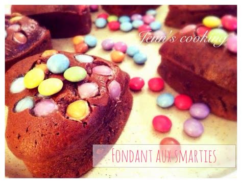 Jenn S Cooking Fondants Au Chocolat Et Smarties