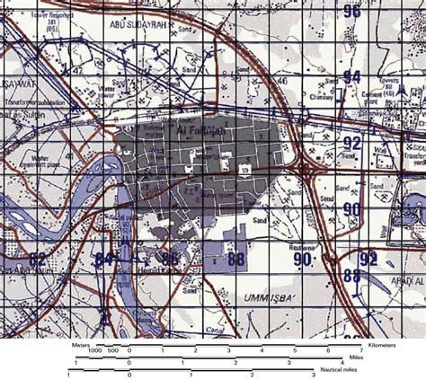 Map of Fallujah, Iraq
