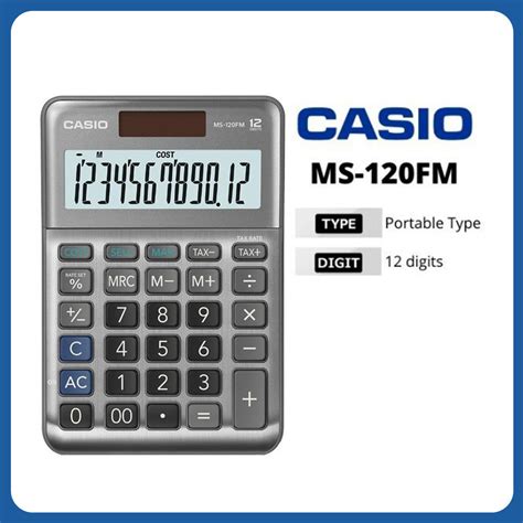 Casio MS-120FM (Gray) | The Standard for Business | OFFICE ...