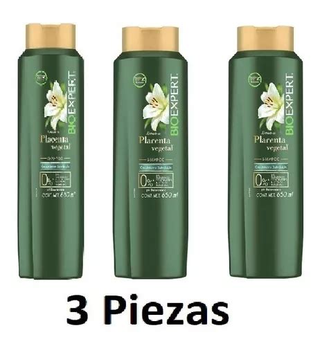 Piezas Shampoo Bioxpert Placenta Vegetal Meses Sin Inter S