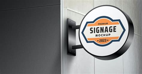 Signage Mockup, Product Mockups ft. signage & wall - Envato Elements