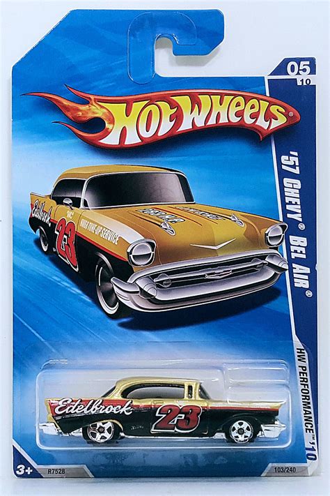 57 Chevy Bel Air 2010 Hot Wheels Hw Performance Edelbrock Hobbydb