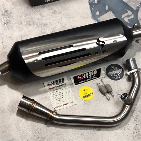 Jual Shijiro Standar Racing Exhaust Knalpot Fullsystem Vespa Sprint