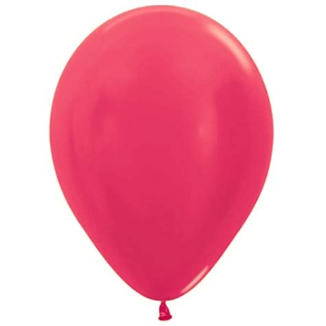 Sempertex 30cm Metallic Fuchsia Latex Balloons 512 100PK Amscan Asia