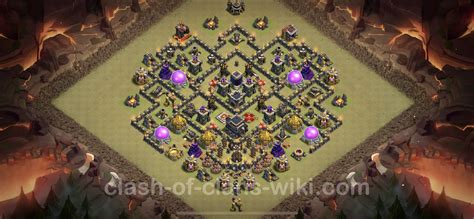 Best Anti 2 Stars War Base Th9 With Link Hybrid Town Hall Level 9 Cwl Base Copy 129