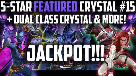 Featured 5 Star And Dual Class Crystal Opening Jackpot Marvel Contest Of Champions Youtube