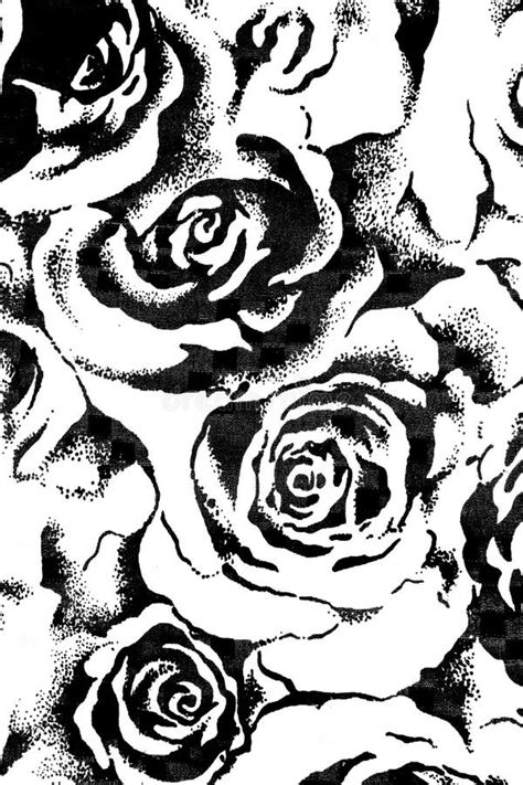 Set Di Rose In Bianco E Nero Illustrazione Vettoriale Disegnata A Mano