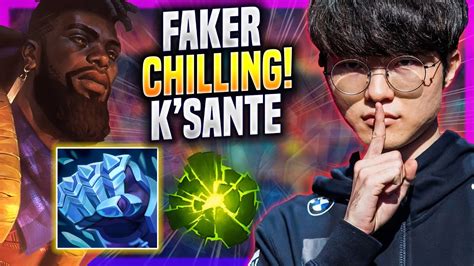 FAKER CHILLING WITH K SANTE T1 Faker Plays K Sante MID Vs Jayce