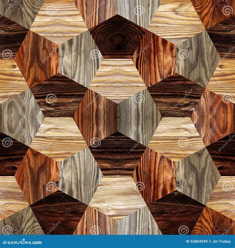 Abstract Paneling Pattern Seamless Background Cassette Floor Wood