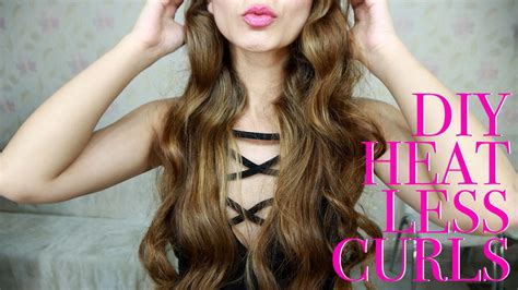 Heatless Curls Diy Tutorial Using Socks Hair Hack