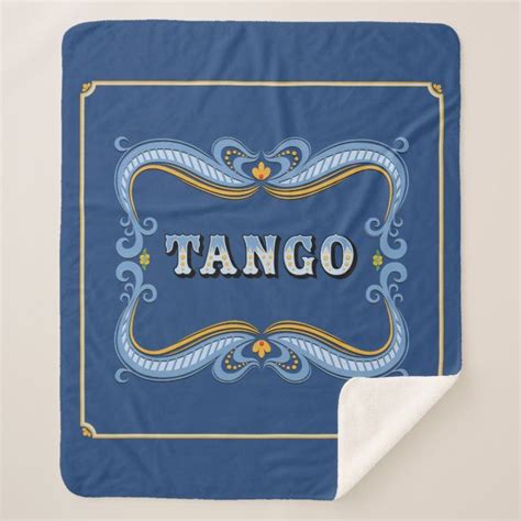 Filete Fileteado Porteño Argentine Tango Sign Sherpa Blanket Zazzle