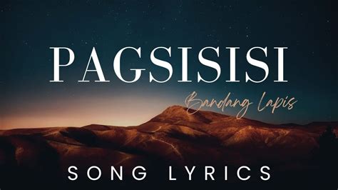 Bandang Lapis Pagsisisi Song Lyrics Version Youtube