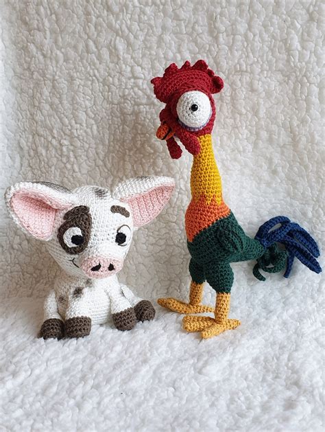 Hei Hei The Rooster Crochet Doll Amigurumi Pattern Pdf Etsy Uk