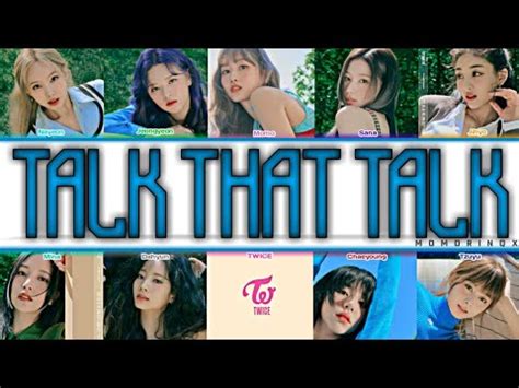 Twice Talk That Talk Kolay Okunu Color Coded Easy Lyrics