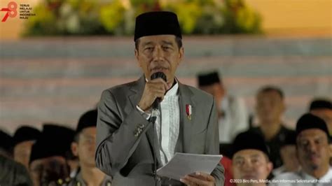 Jelang Hut Kemerdekaan Presiden Jokowi Ajak Rakyat Banyak Bersyukur