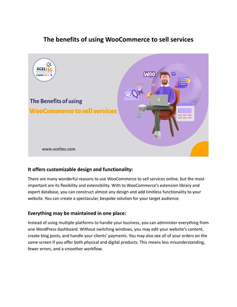 Ppt The Benefits Of Using Woocommerce To Sell Services Powerpoint