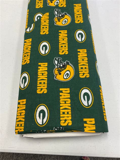 12 Yard Increments Of Green Bay Packer Fabric 6317d Etsy