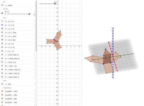 Prism Net Geogebra